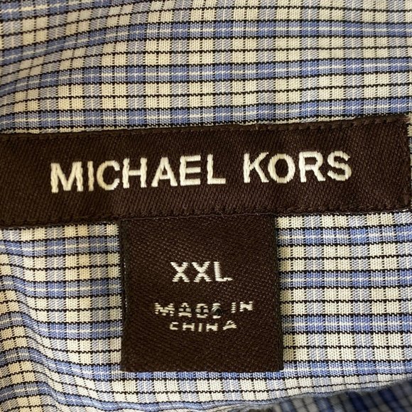 MICHAEL KORS Plaid Dress Shirt NWT - Picture 3 of 7